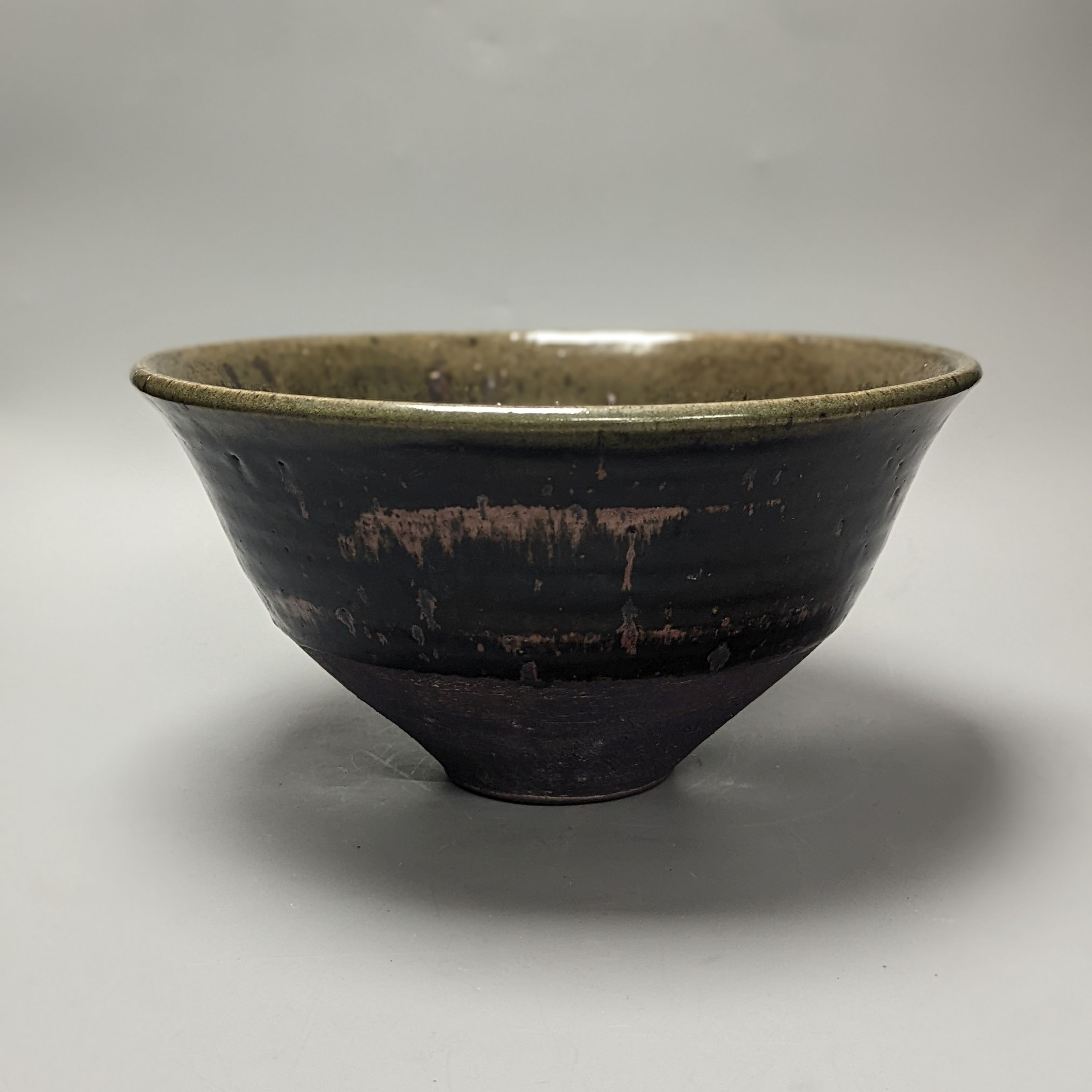 Attributed to Gwilyn Thomas, a studio pottery bowl. Diameter 31cm, incised mark and date ‘69’